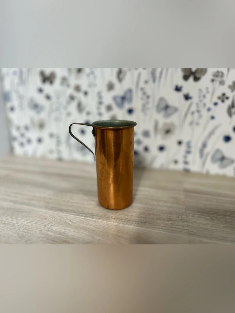 Vintage Color Craft Copper Anodized Measuring Cups Solid Copper Pouring Jug Set